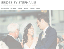Tablet Screenshot of bridesbystephanie.com